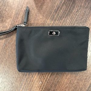 Kate Spade NY Jae Medium Nylon Double Zip Wristlet Black (like new)